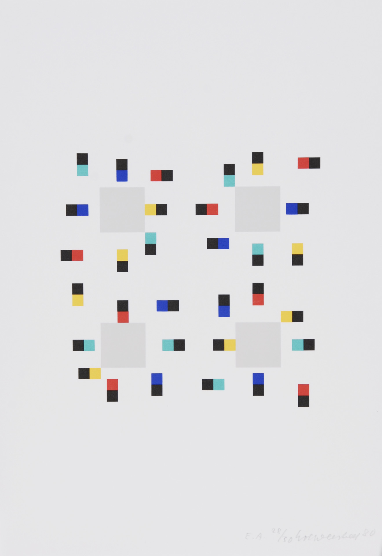 Verena Loewensberg, Portfolio. Vier Variationen um ein Quadrat