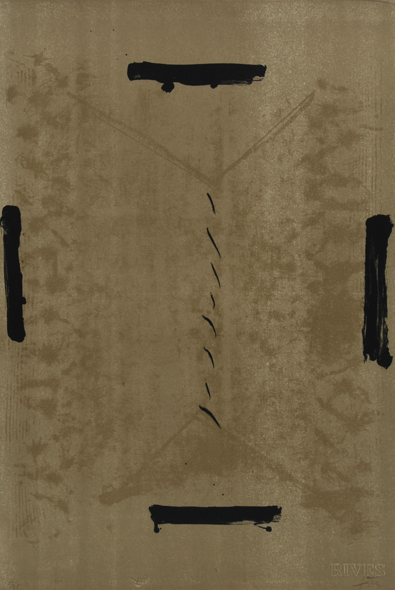 Antoni Tàpies, Quatre traces noires