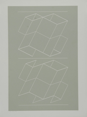 Weg VII, aus "White Embossings on Gray"