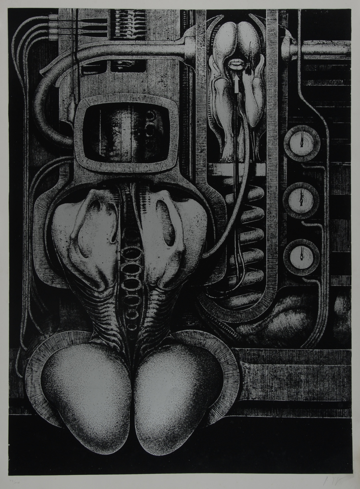 HR Giger, Blatt aus "Biomechanoiden"