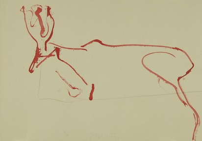 Ohne Titel - Hirsch, aus "Spur I"
