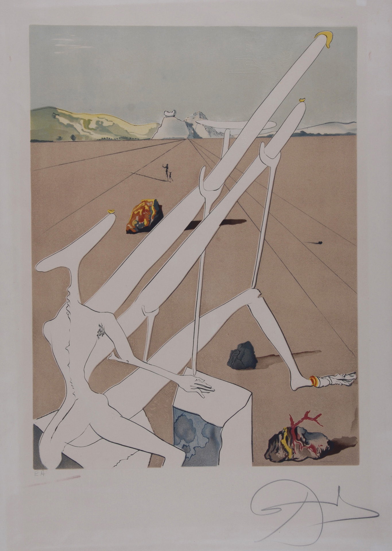Salvador Dalí, Dalí martien muni d'un double microscope holo-électronique, aus "La Conquête du cosmos"
