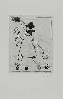 2 Blätter: Ohne Titel, 1979; Ohne Titel, 1997