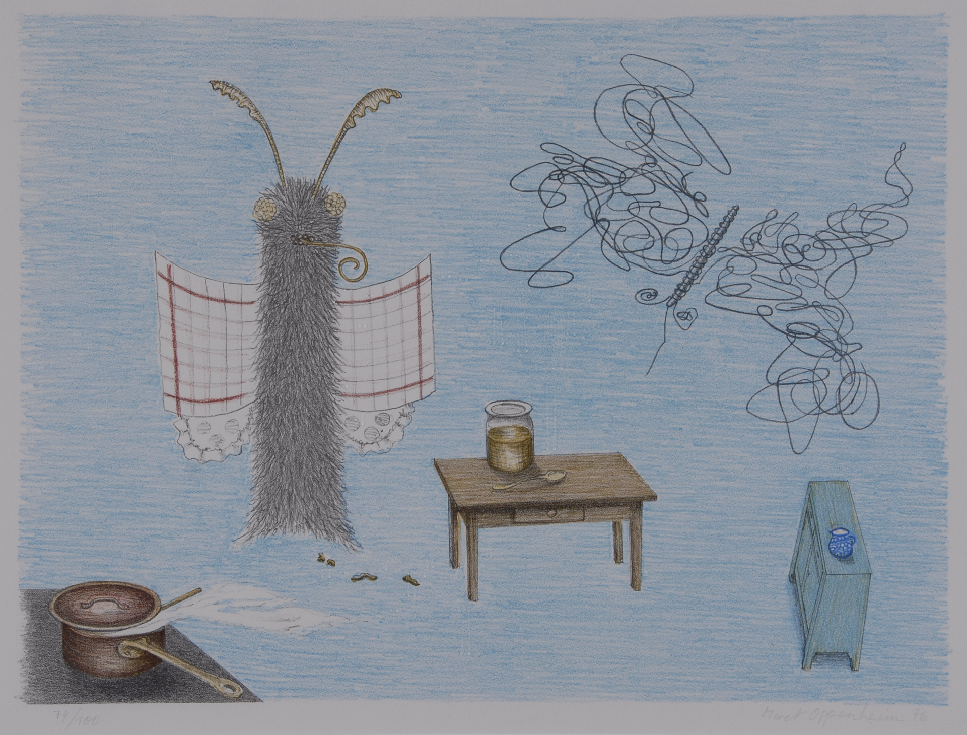 Meret Oppenheim, Psyche, Freundin der Männer, aus "Parapapillonneries"