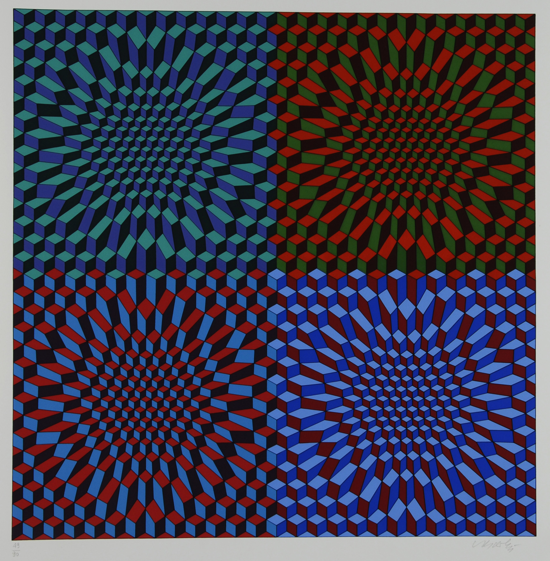 Victor Vasarely, Composition