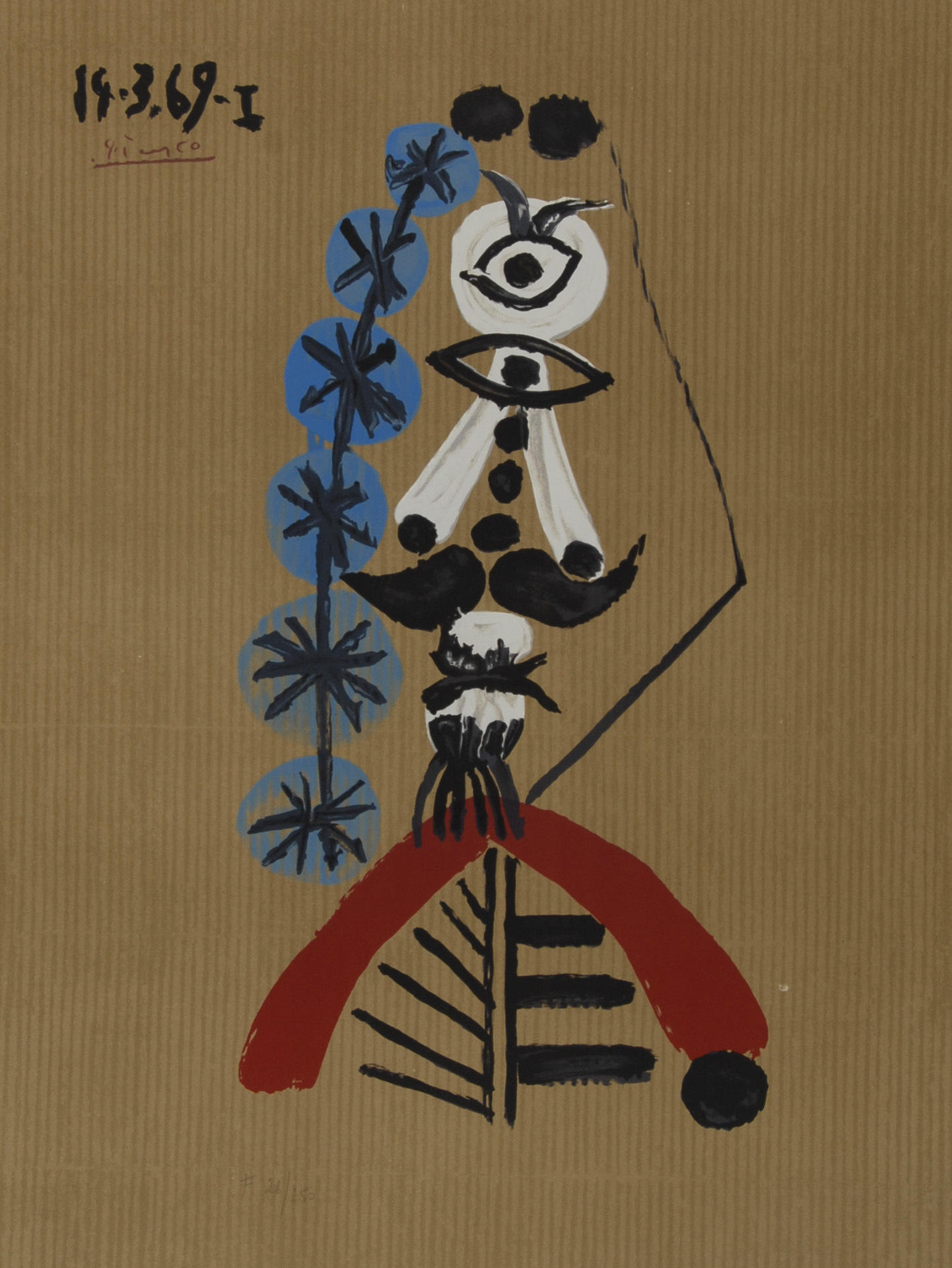 Pablo Picasso, after. Sheet from "Portraits imaginaires"