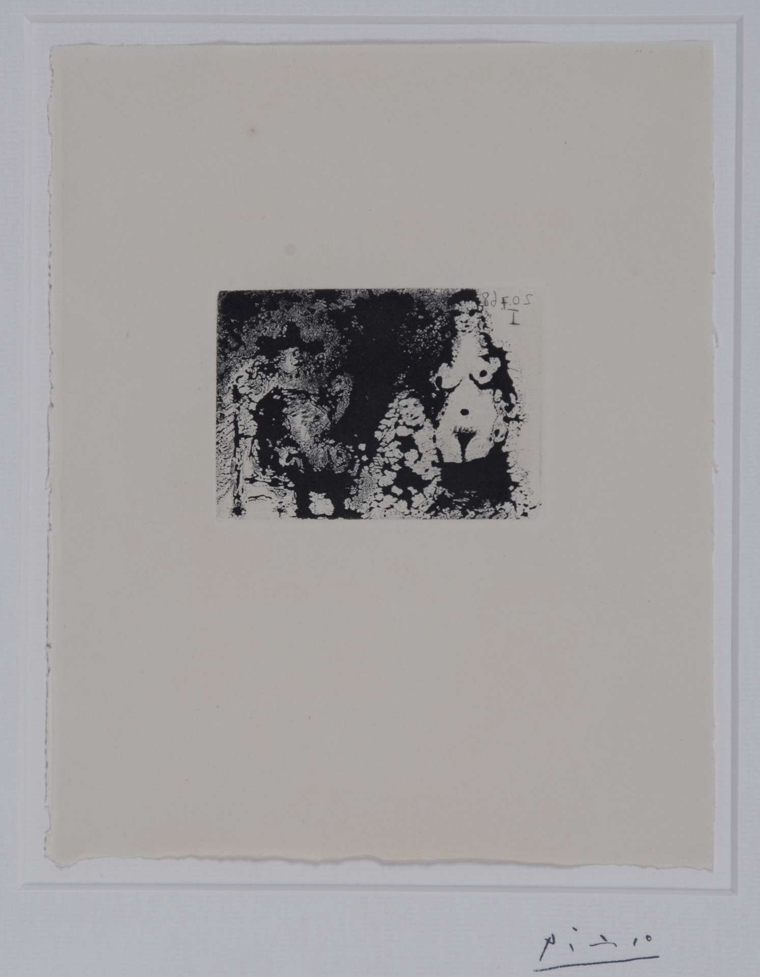 Pablo Picasso, Homme à la pipe assis, Maja et Célestine, 1968, from "La Célestine"