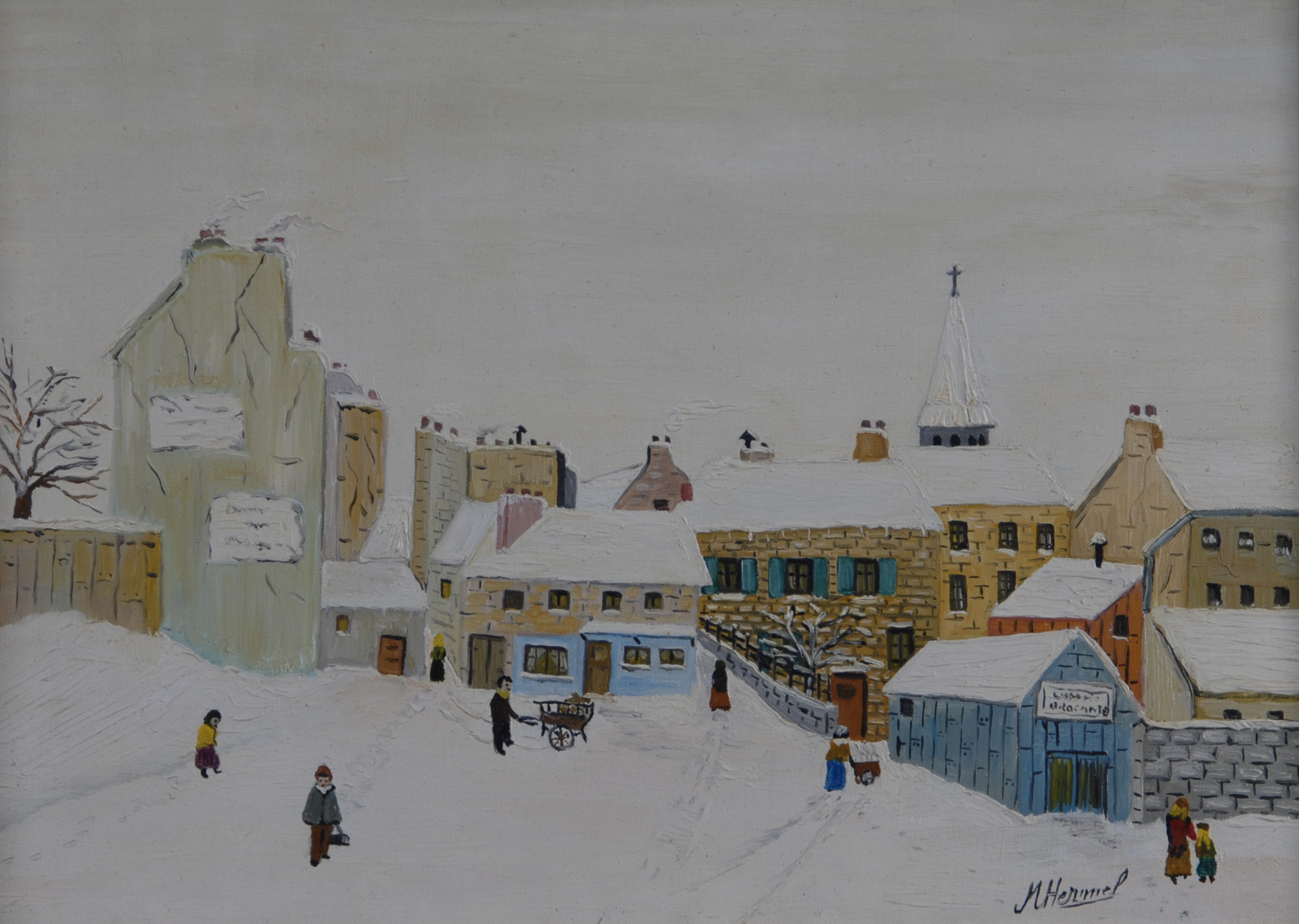 Michel Hermel, Village en hiver