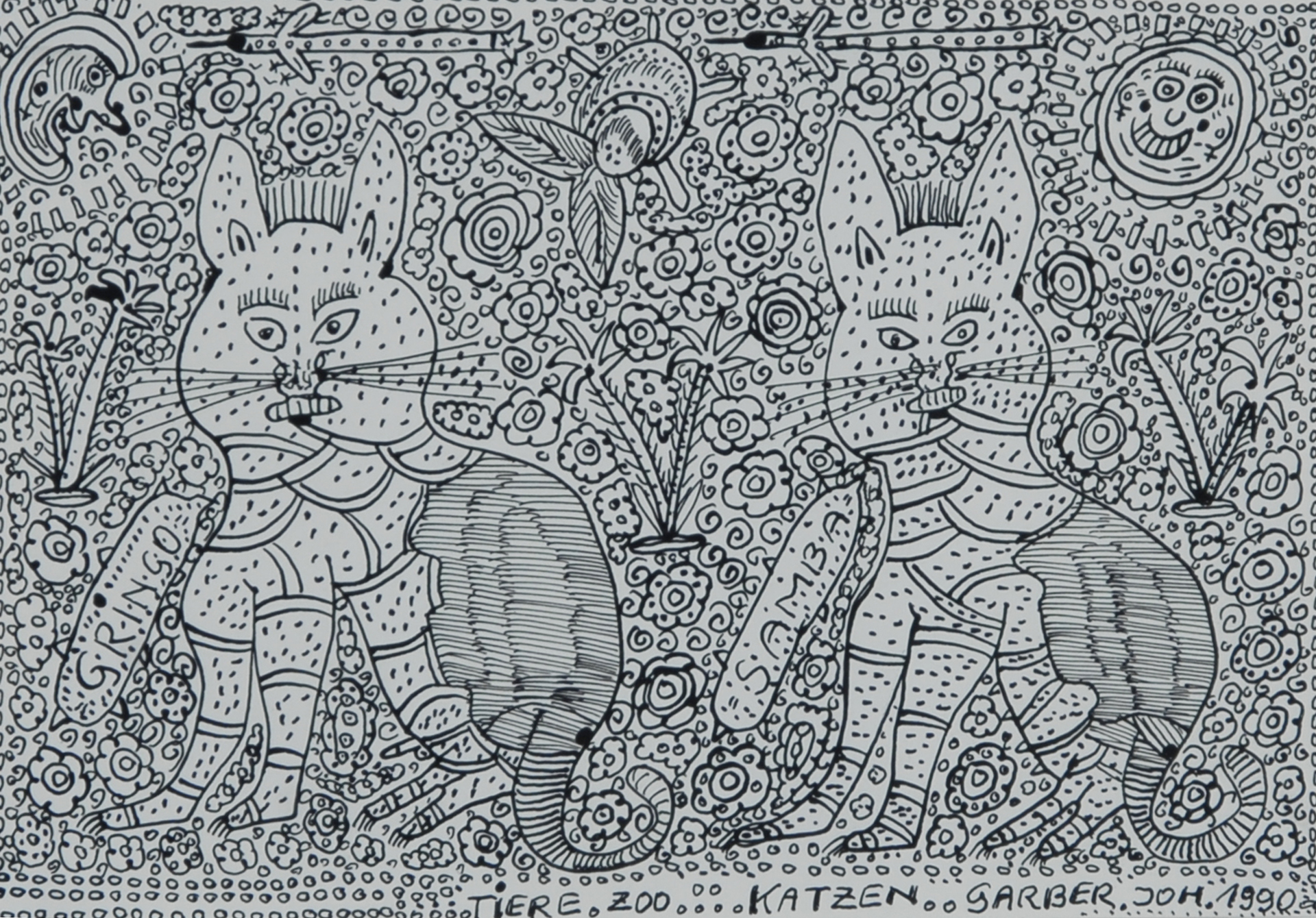 Johann Garber, Tiere, Zoo,..., Katzen