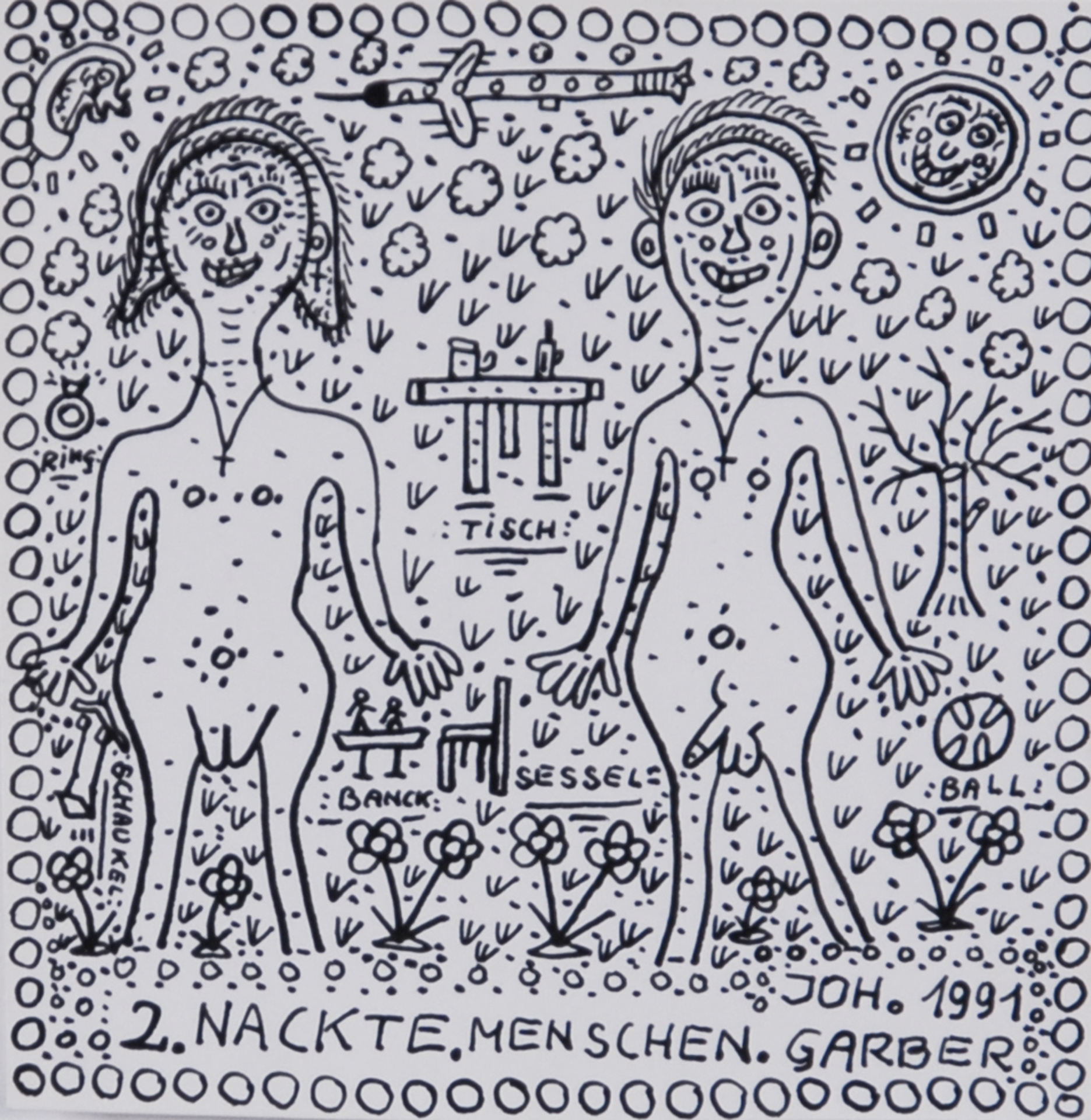 Johann Garber, 2 Nackte Menschen