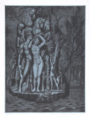 2 Blätter: Das Begräbnis Samsons, aus "Samson", 1967; Venus auf der Insel des Todes