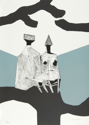 Two Seated Figures