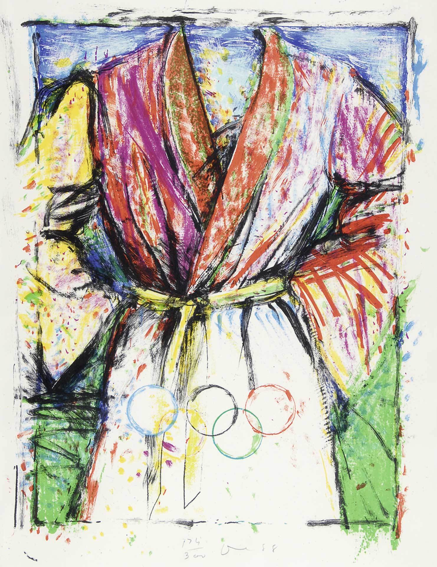 Jim Dine, Multicolored Robe for the Seoul Olympics
