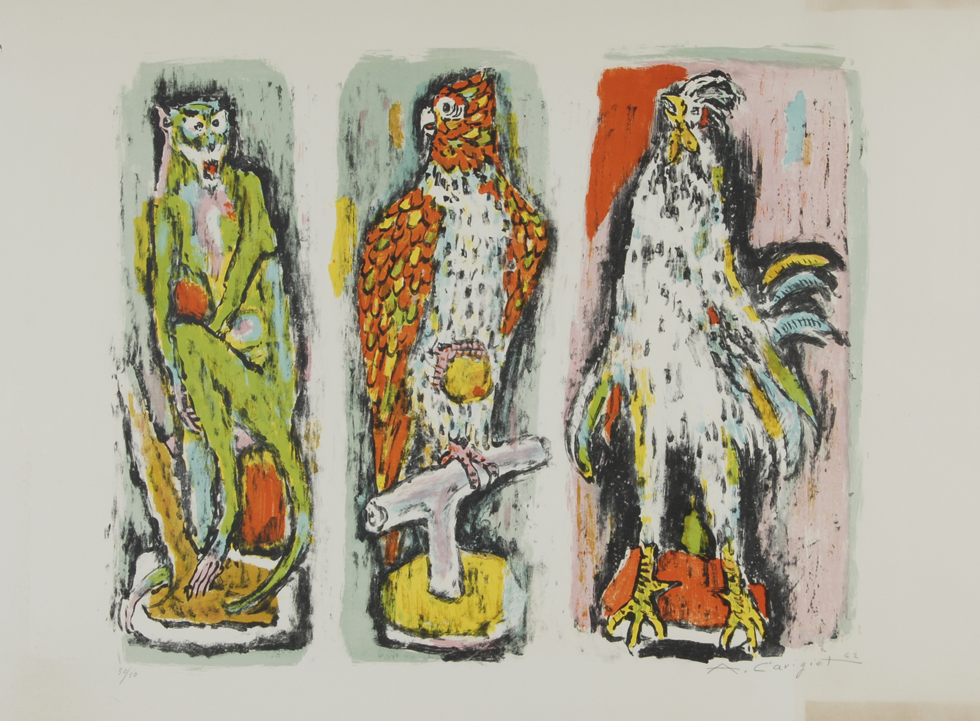 Alois Carigiet, Zoologisches Triptychon