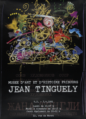 13 Plakate: J. Tinguely (2); H. Janssen (2); M. Leiter (2); S. Buri; V. Brauner; W. Müller-Brittnau; P. Nagel; M. Raetz; H. Schweizer; Timmermahn
