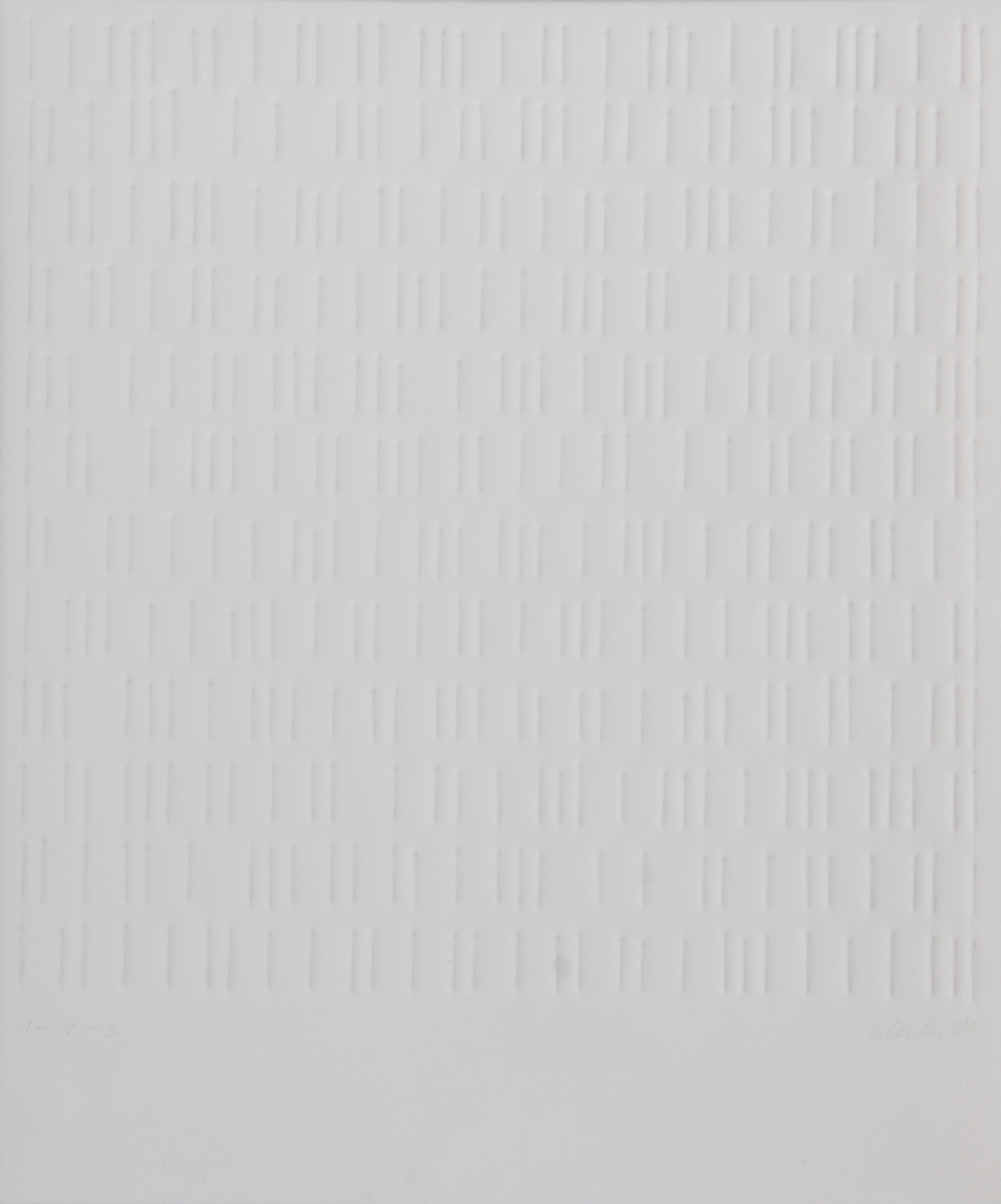 Günther Uecker, 1 - 2 - 3