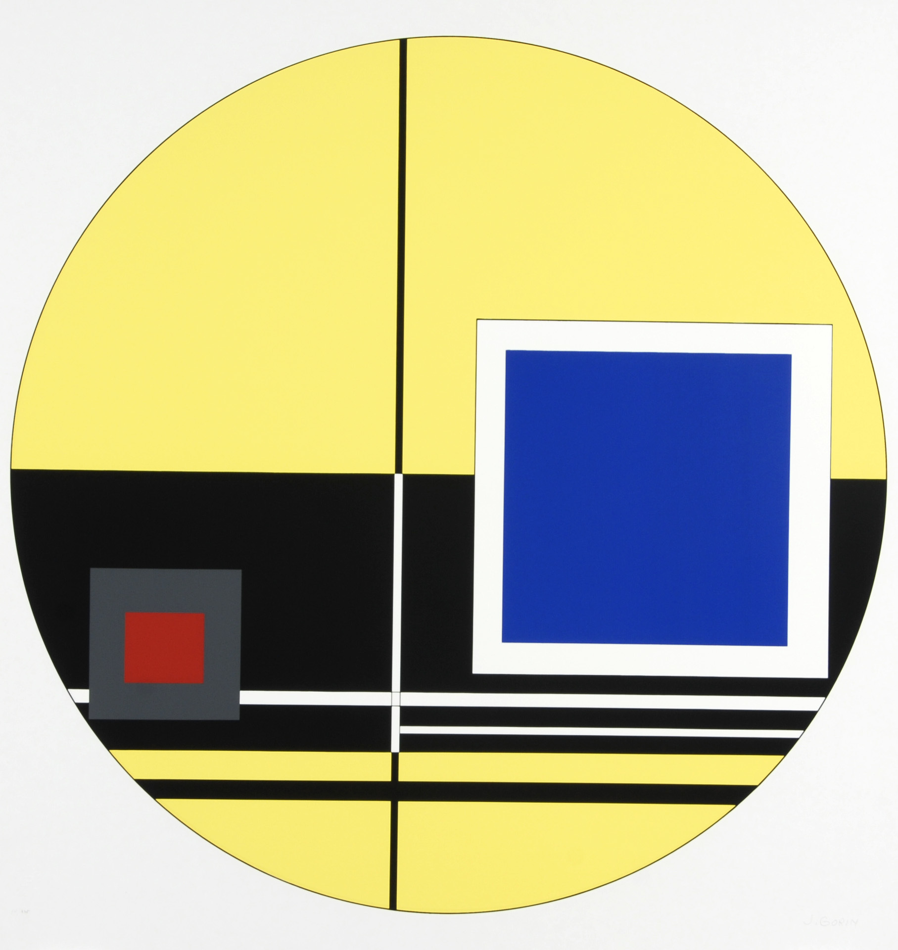 Jean Albert Gorin, 3 sheets from "8 Construction plans"