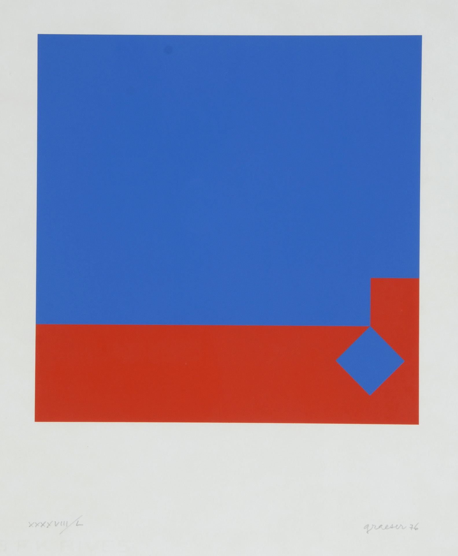 Camille Graeser, Blau / Rot 3:1