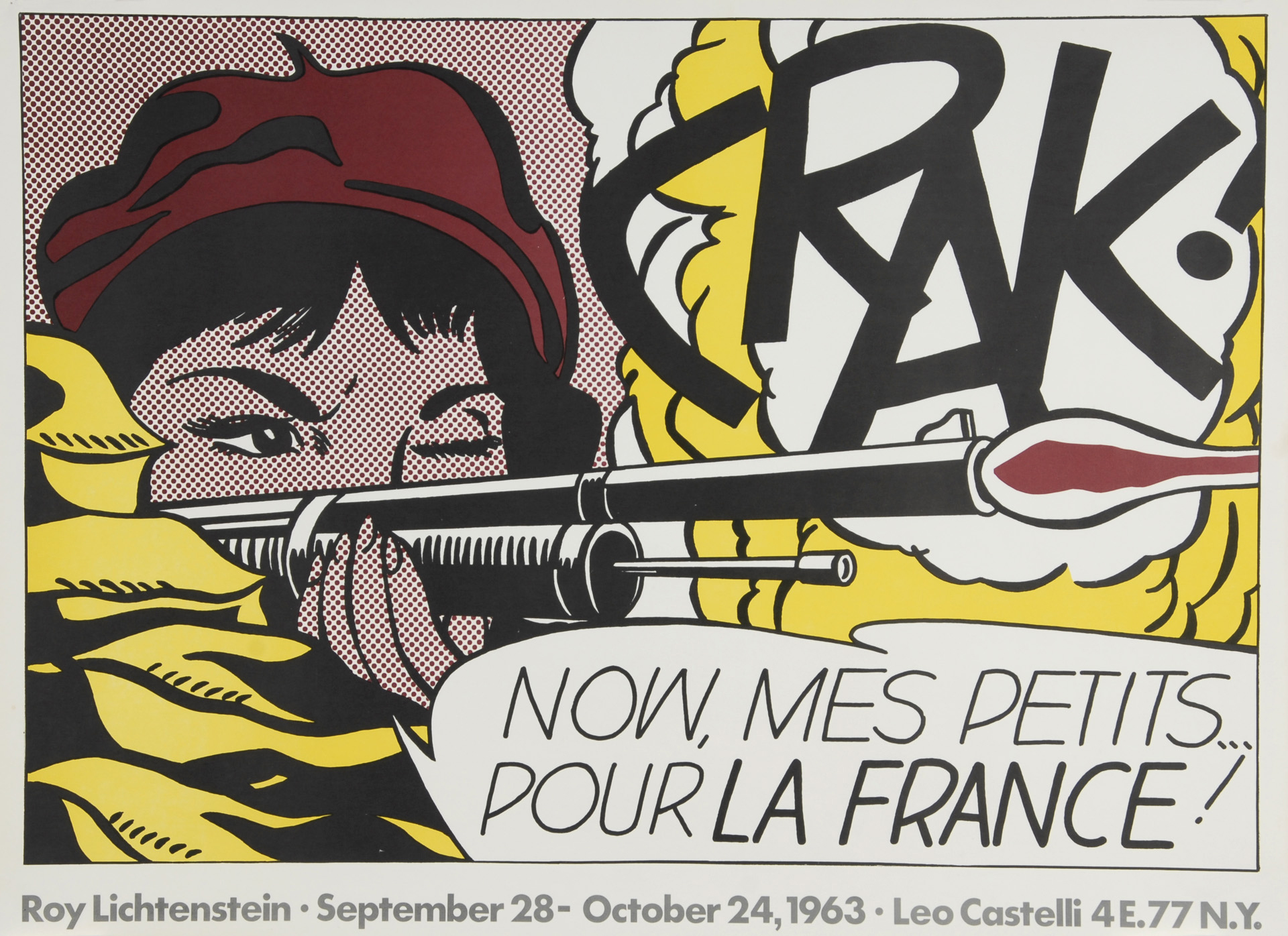 Roy Lichtenstein, Plakat. CRAK!