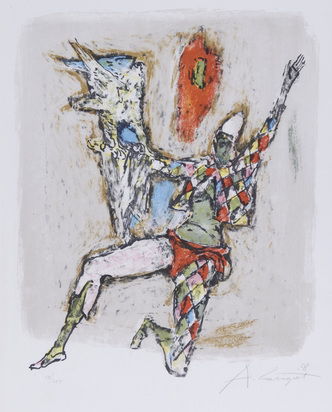 Harlekin und Falke