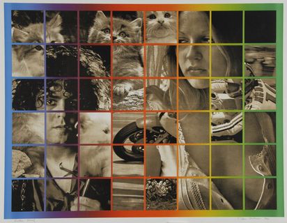 4 Blätter: Leolocation, 1970; Six Times Eight, Dreaming, 1974; Hunter, 1975; Untitled