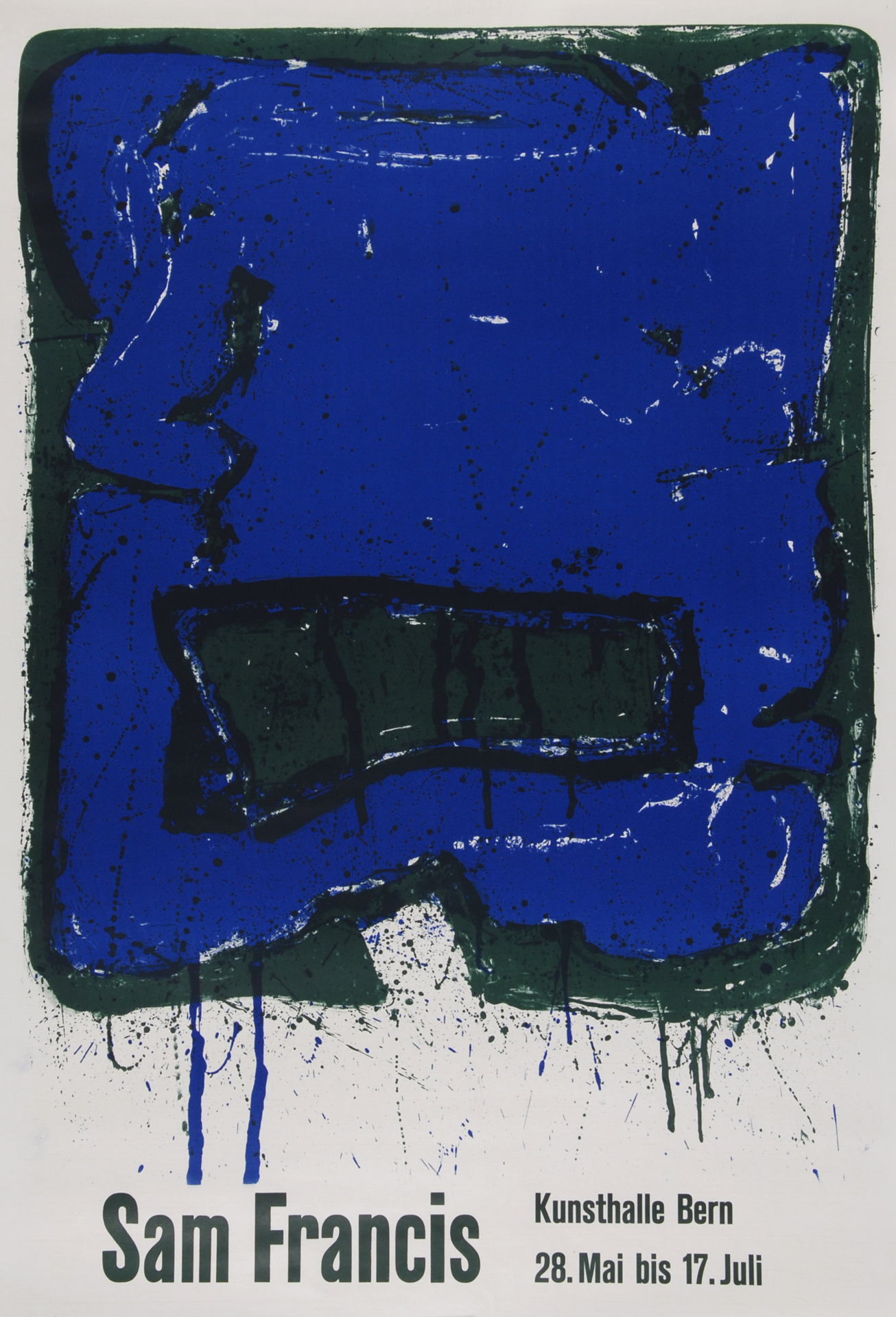 Sam Francis, Plakat. Affiche Kunsthalle Bern
