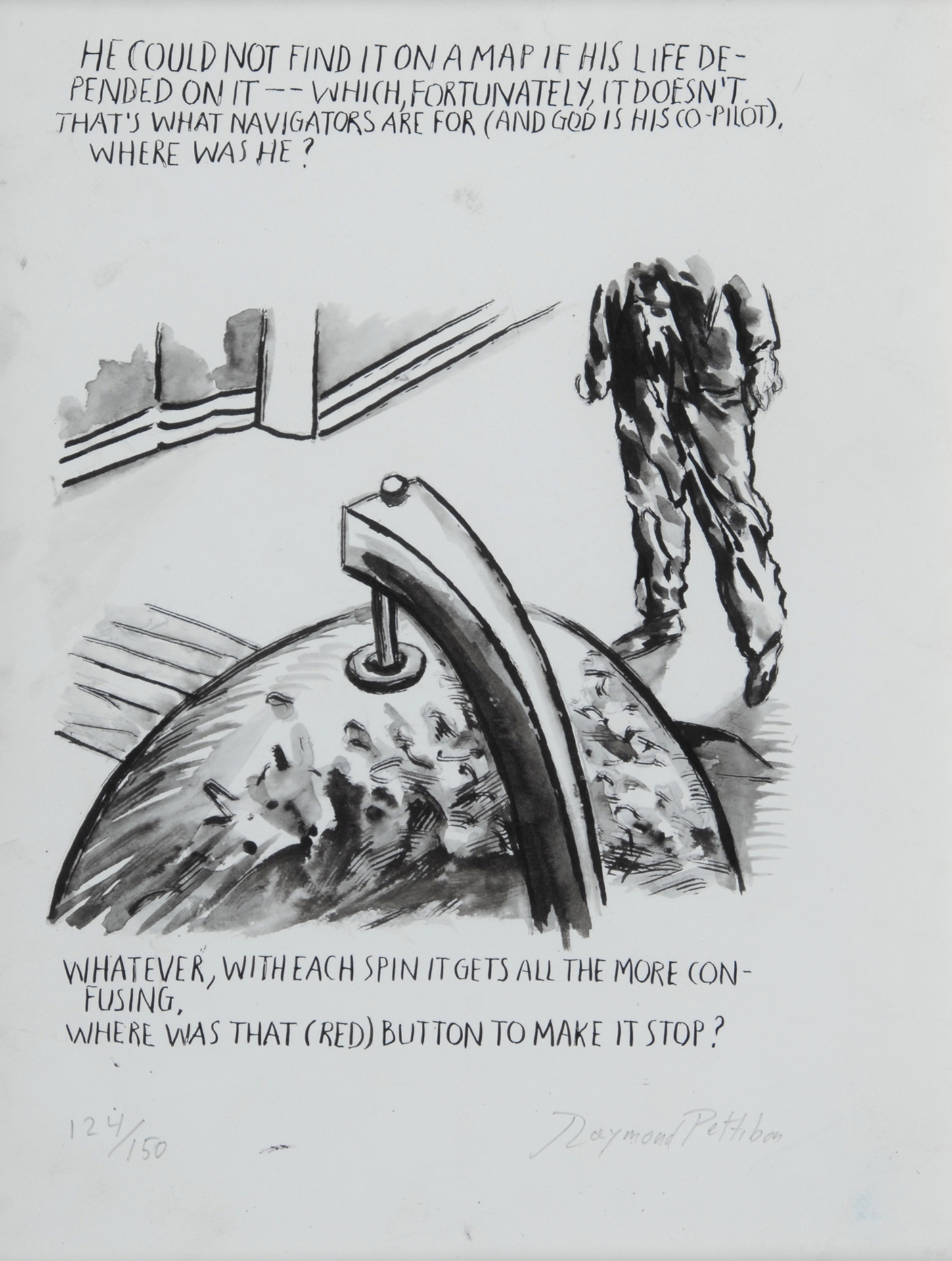 Raymond Pettibon, No Title (He Could Not)