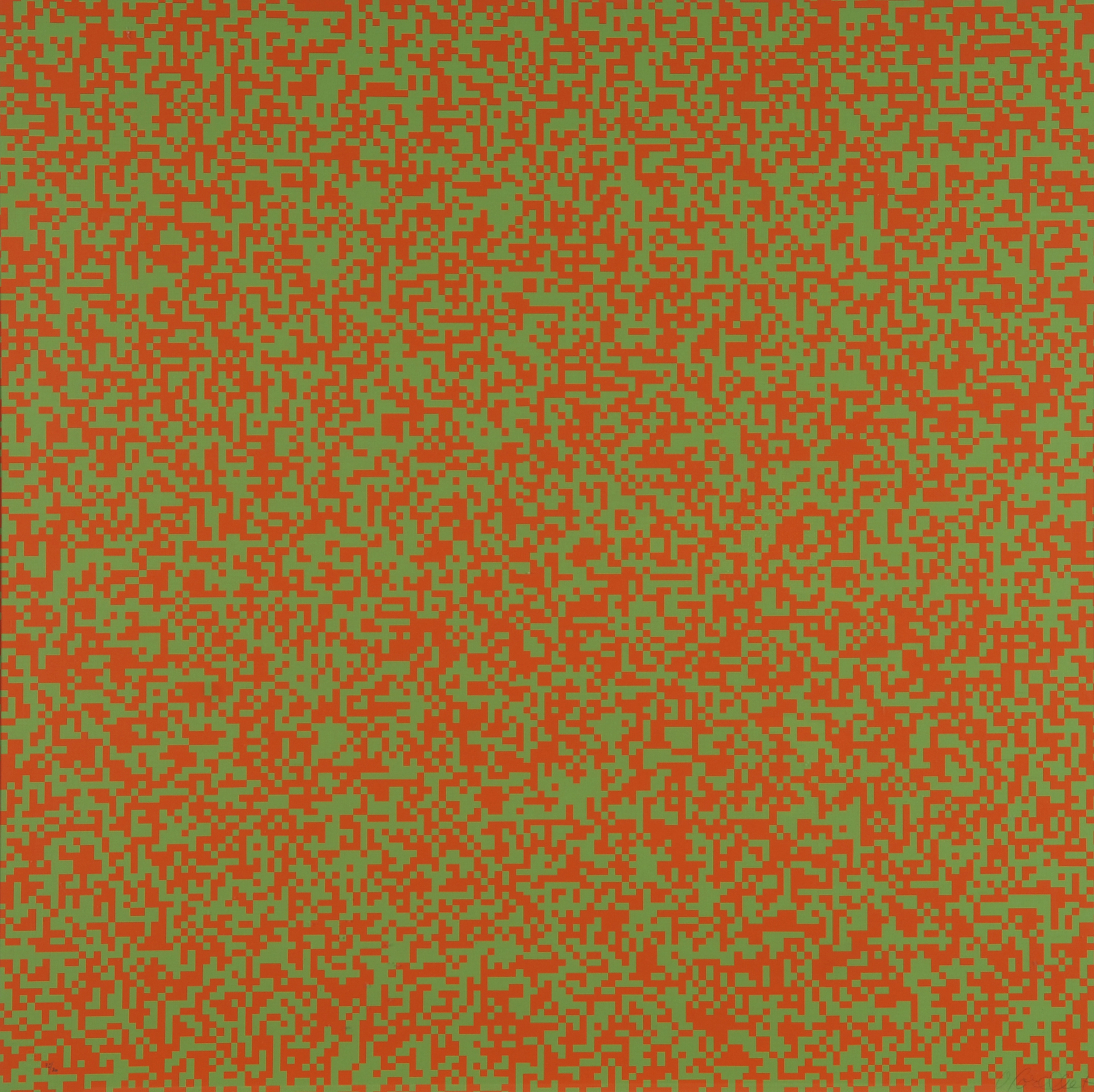 François Morellet, Sheet from "40.000 carrées"