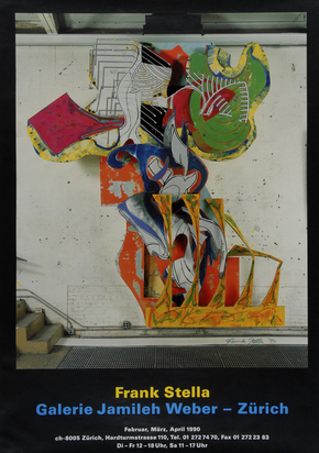 Plakat. Frank Stella - Galerie Jamileh Weber, Zürich