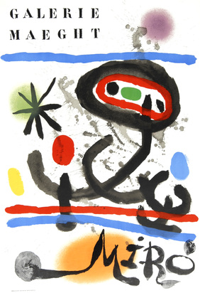 2 Plakate: Miró, Musée l'Athenée Genève, 1961; Galerie Maeght, Miró, 1961