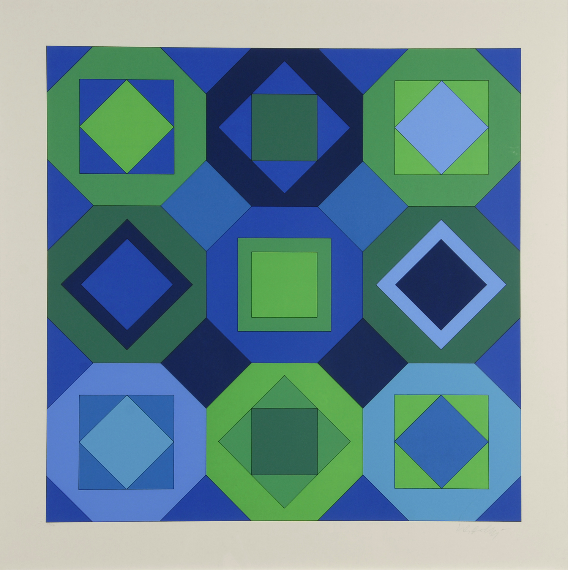 Victor Vasarely, Komposition