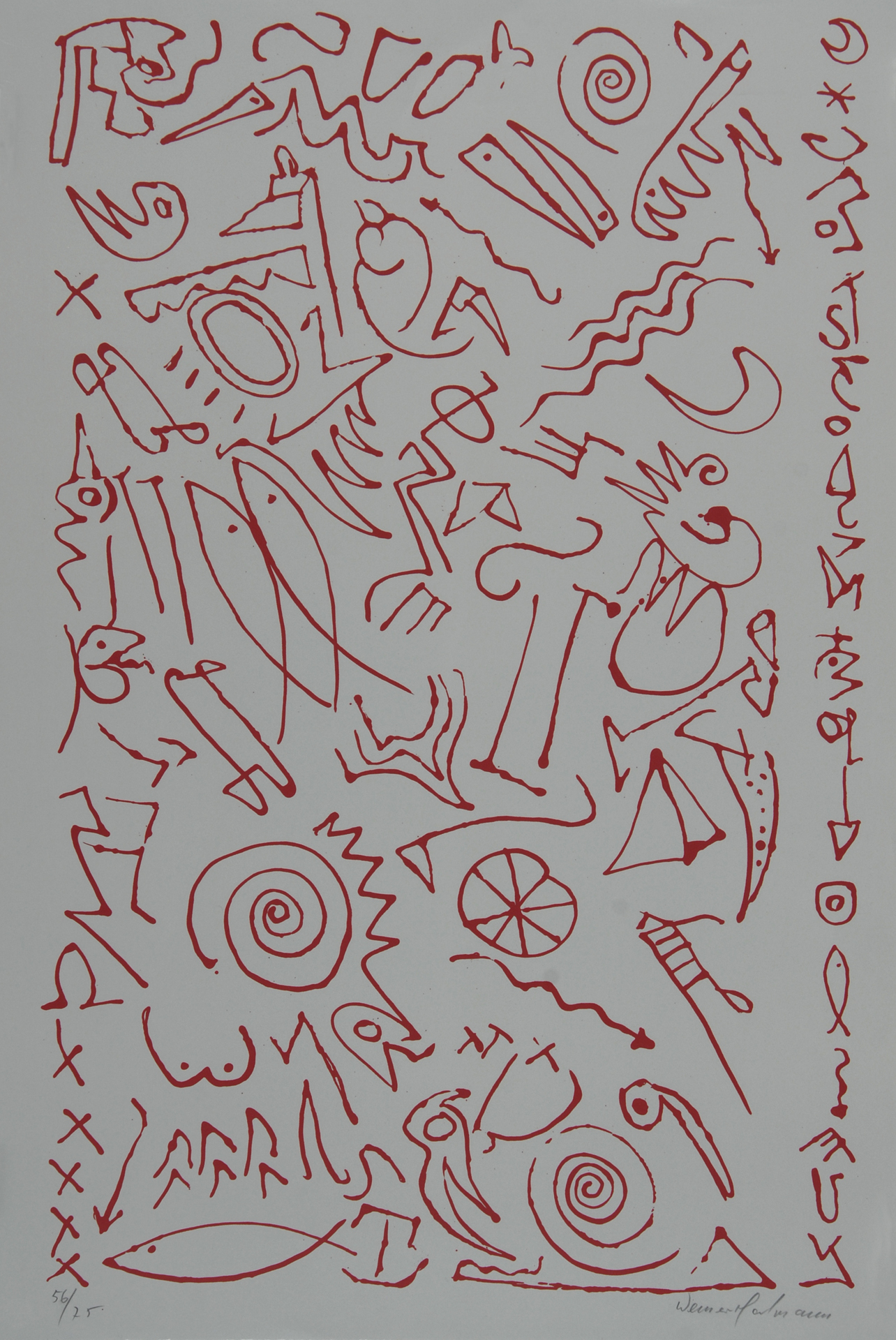 Schweizer Grafik 20.Jh., 22 Blätter: D. Glasmacher (2); W. Hoffmann (2); M. Schramm (2); H. M. Affenherz; R. de Vries; H. Erni; W. Gadliger; J. Grüniger; K.H. Hindenlang; Ch. Lassiter; F. Müller; usw.