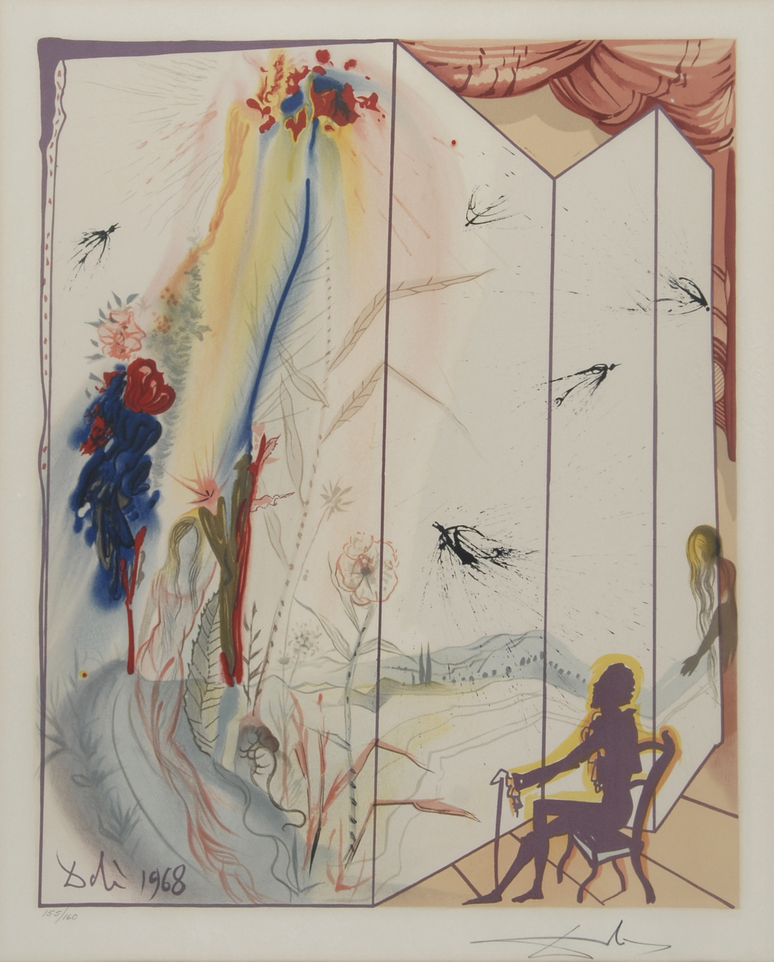 Salvador Dalí, Die Zwillinge überlisten Damis, from "Drei Dramen des Marquis de Sade"