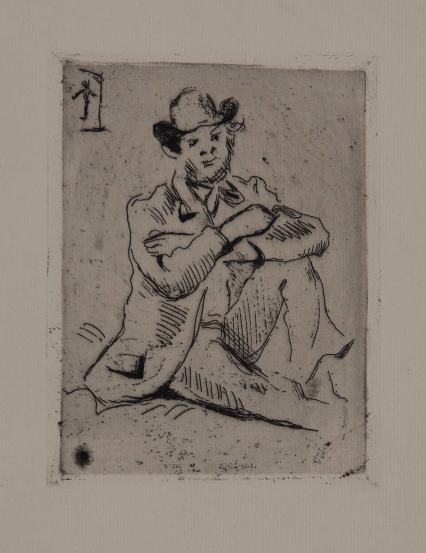 Paul Cézanne, Portrait du peintre A. Guillaumin, aus "Peintres impressionistes"