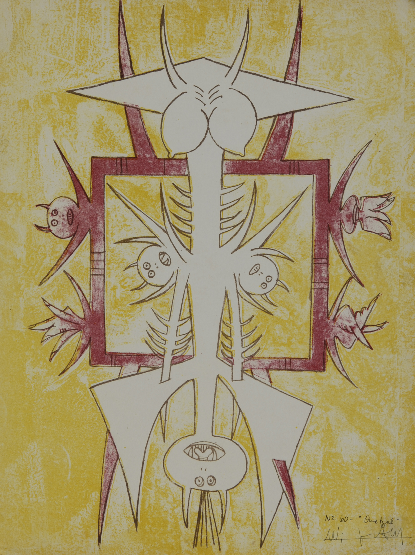 Wifredo Lam, Quetzal, from "Brunidor Portfolio No. 1"