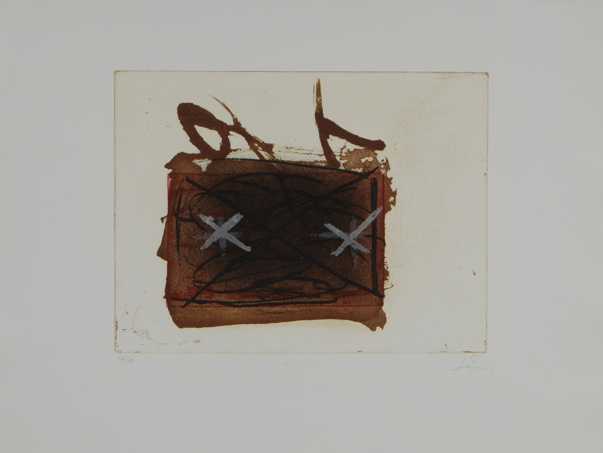 Antoni Tàpies, Deux croix blanches