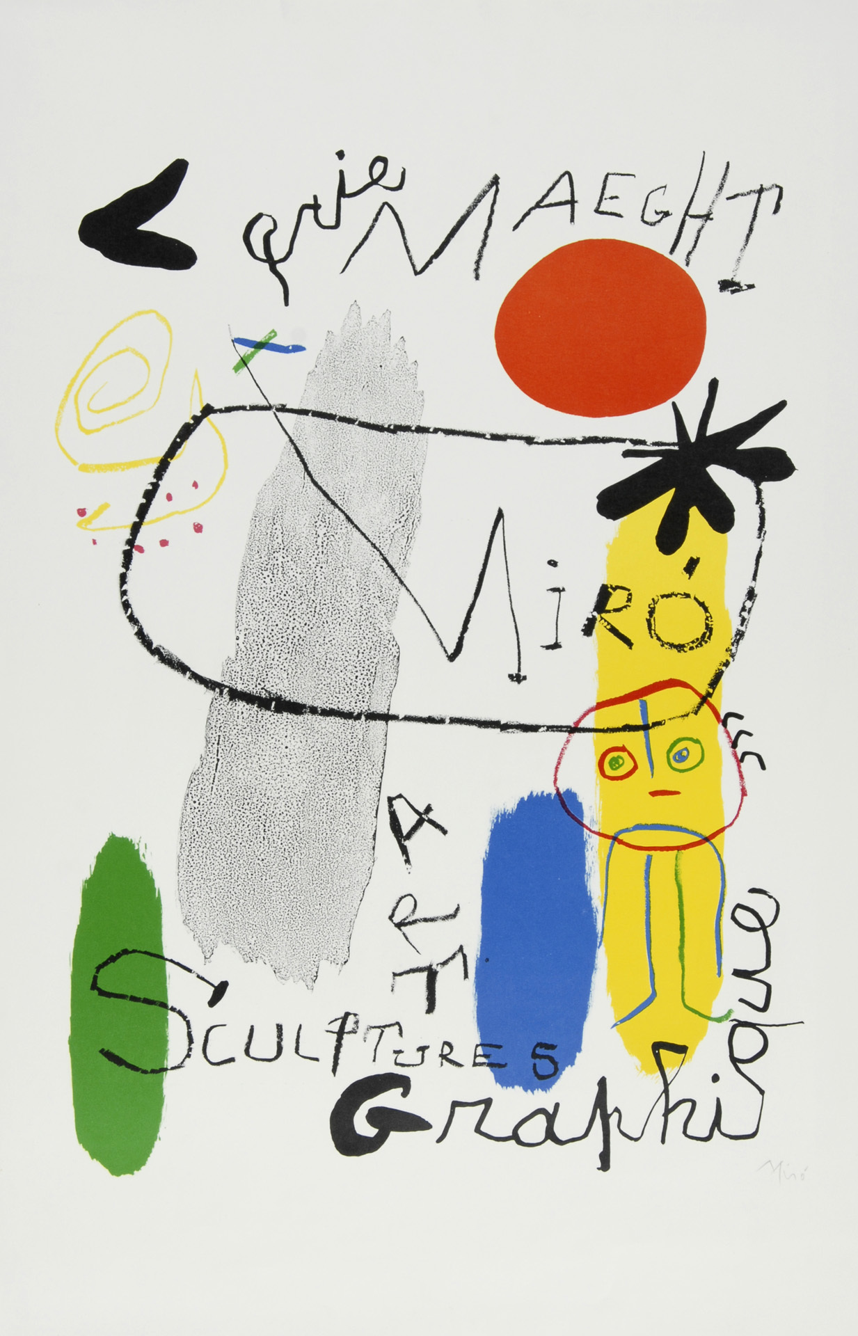 Joan Miró, Poster. Exposition Galerie Maeght, Sculptures - Art Graphique