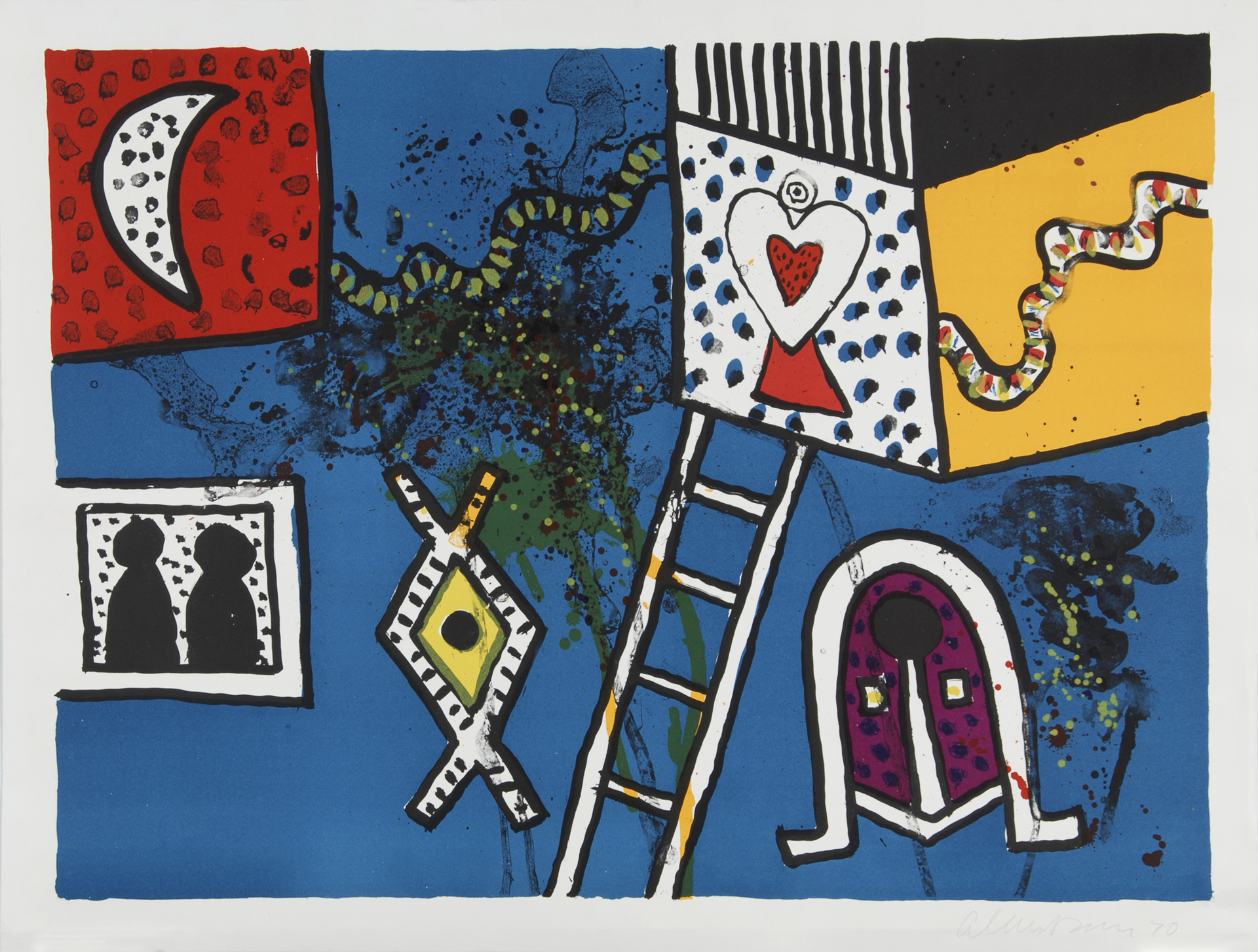 Alan Davie, 2 Blätter: Untitled