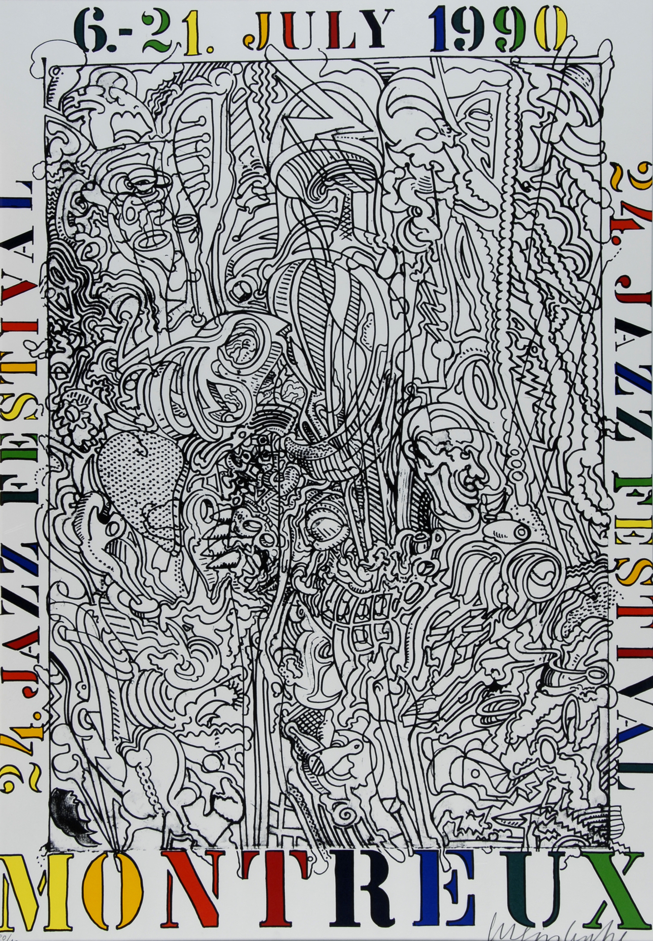Bernhard Luginbühl, Poster. Montreux Jazz Festival