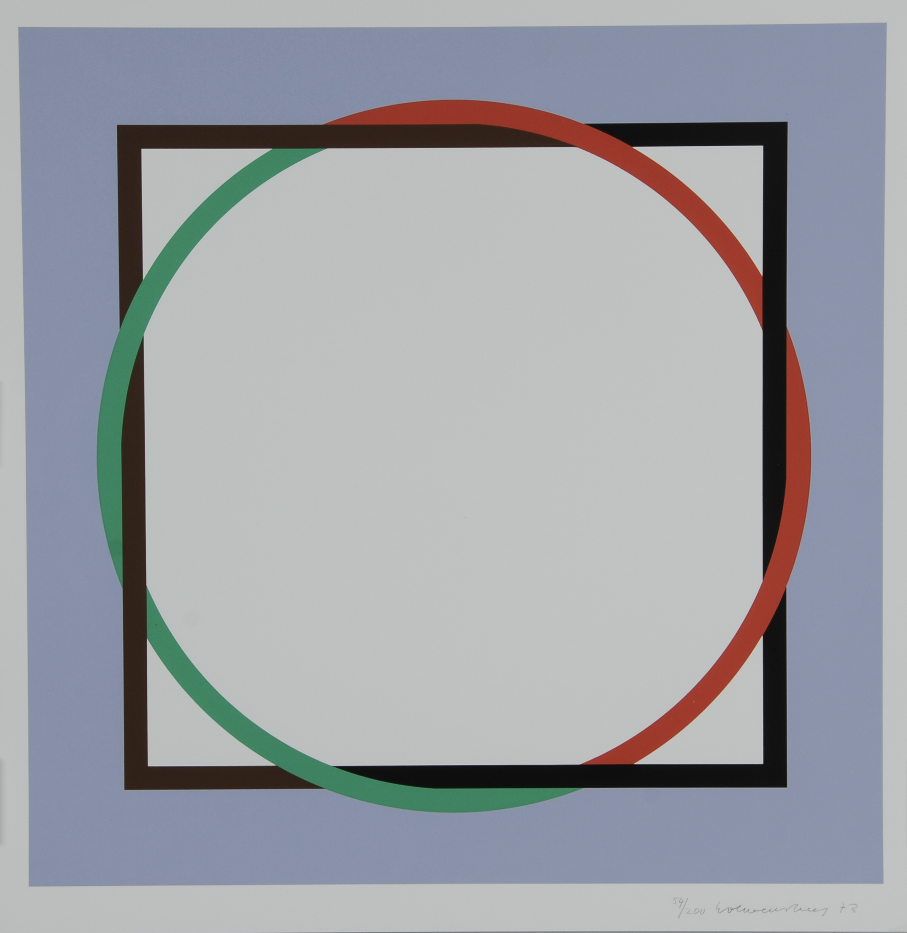 Verena Loewensberg, 2 sheets: Untitled, 1973; Untitled