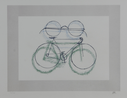 Bicicletta con occhiali