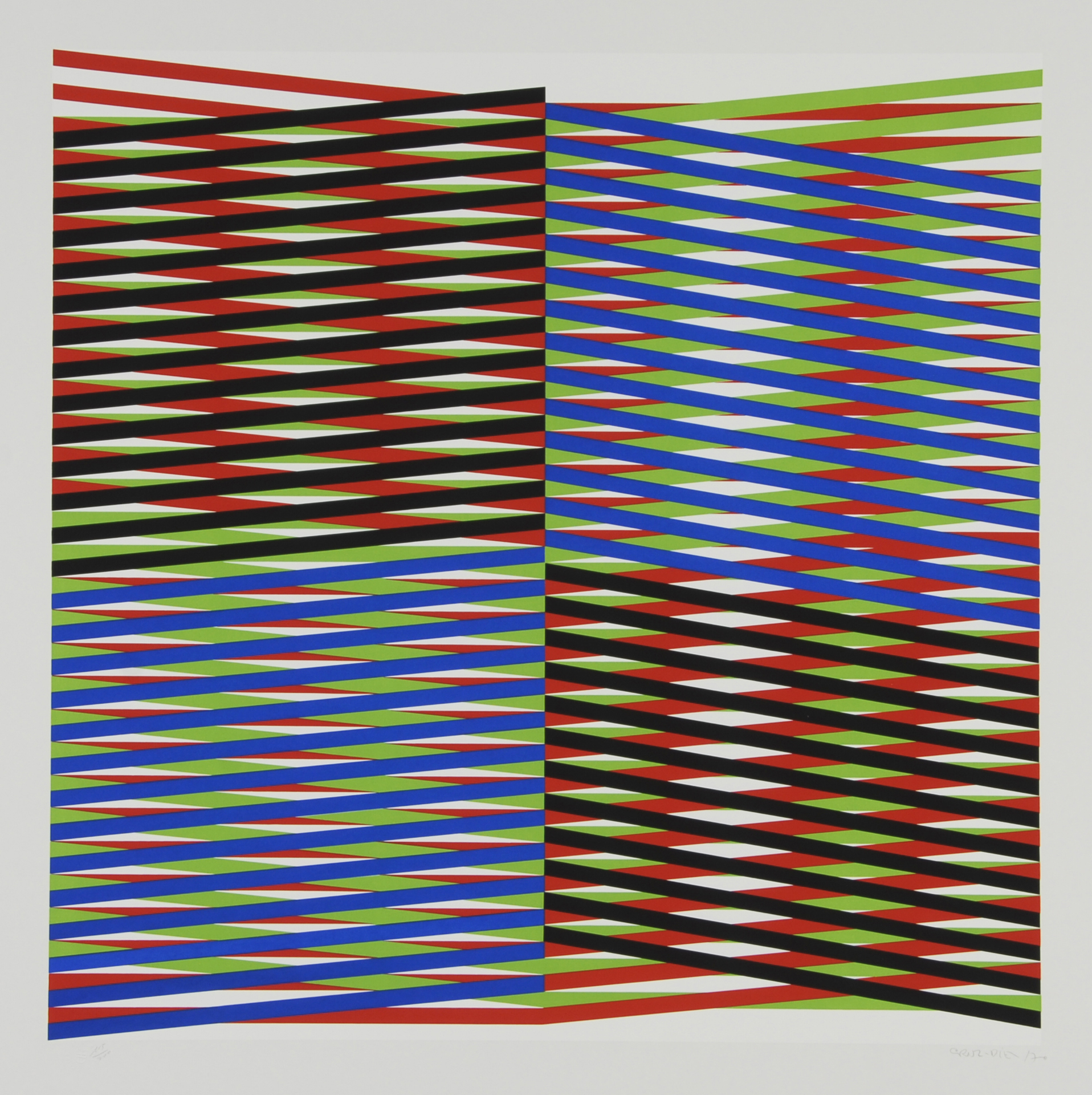 Carlos Cruz-Diez, 3 Blätter aus "Couleur additive"
