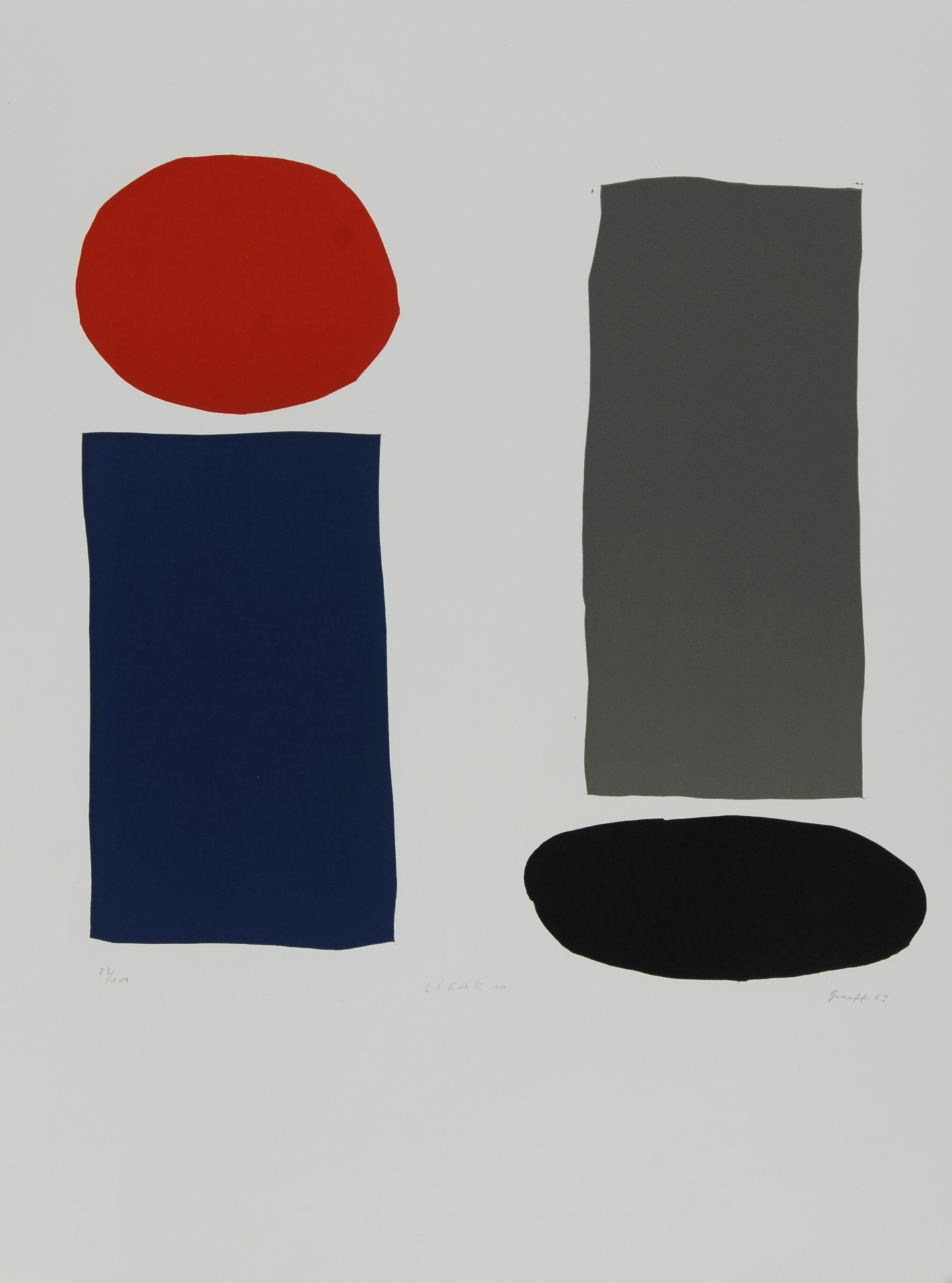 Werner Graeff, 10 sheets: Untitled, 1963 (6); Untitled, 1964 (4)