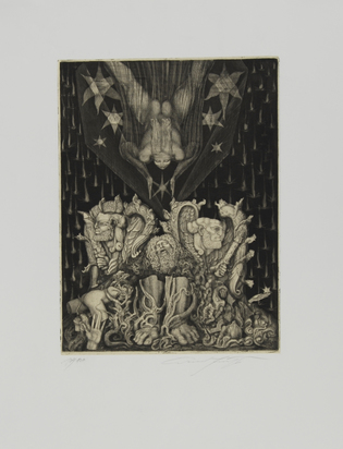 2 Blätter: Adams Zerstörung + Verheissung, 1969/70; Ohne Titel