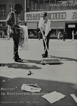 6 Ausstellungsplakate: Kunstverein Hannover, 1973; Kunstgewerbemuseum Zürich, 1973; Modern Art Oxford, 1974; Städtisches Kunstmuseum Bonn, 1980; Städtisches Kunstmuseum Bonn, 1980; Künstlerhaus Eisenturm, Mainz, 1984