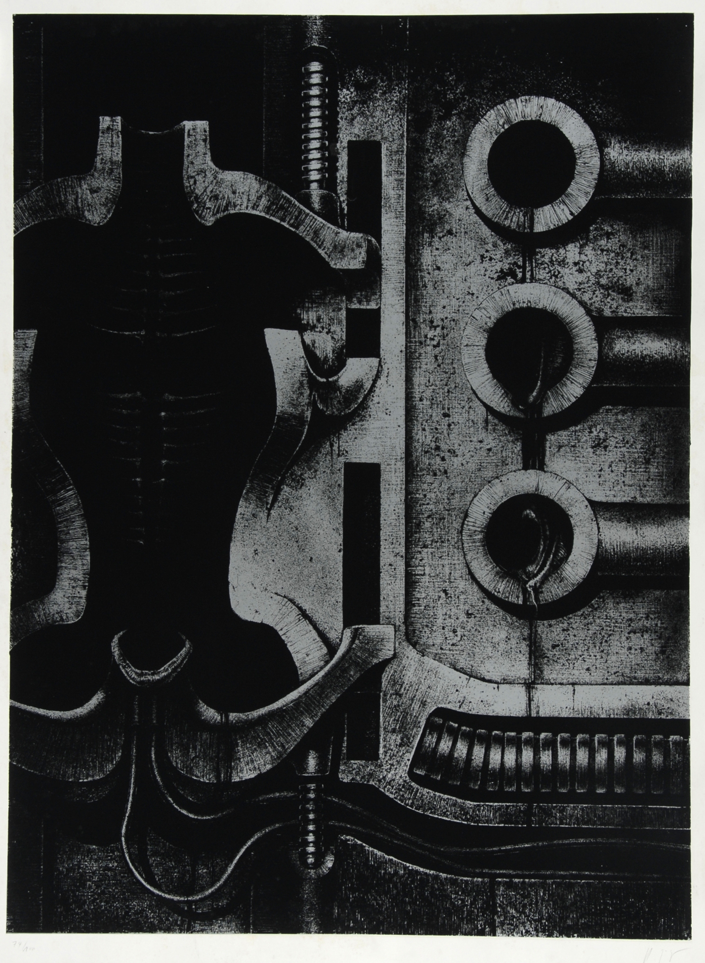HR Giger, Sheet from "Biomechanoiden"