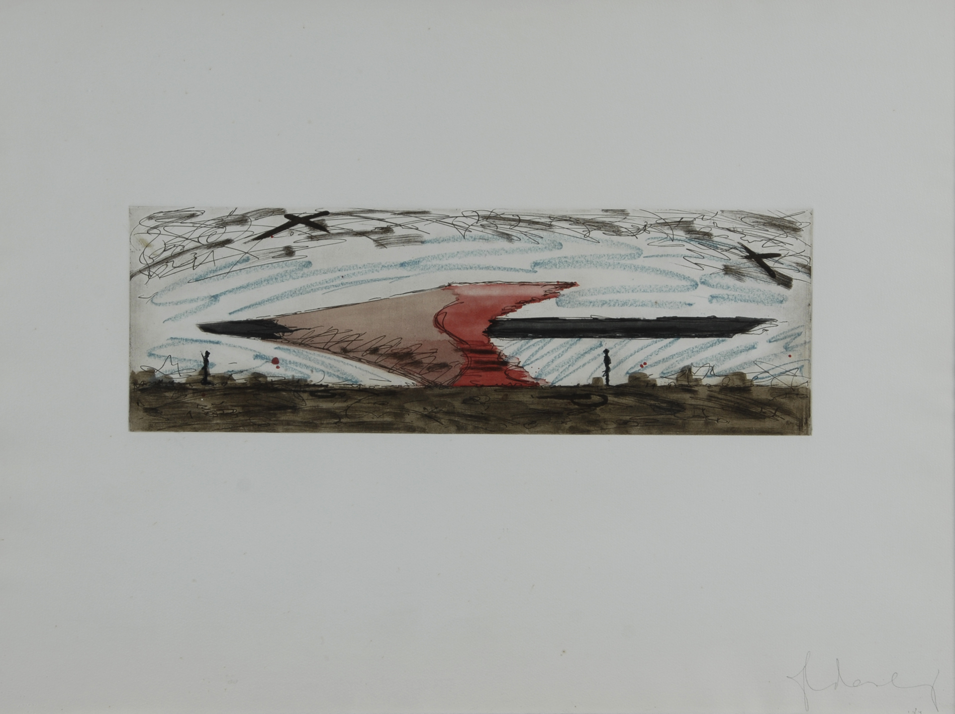 Claes Oldenburg, Proposal for a Monument to the Survival of the University of El Salvador: Blasted Pencil (That Still Writes)