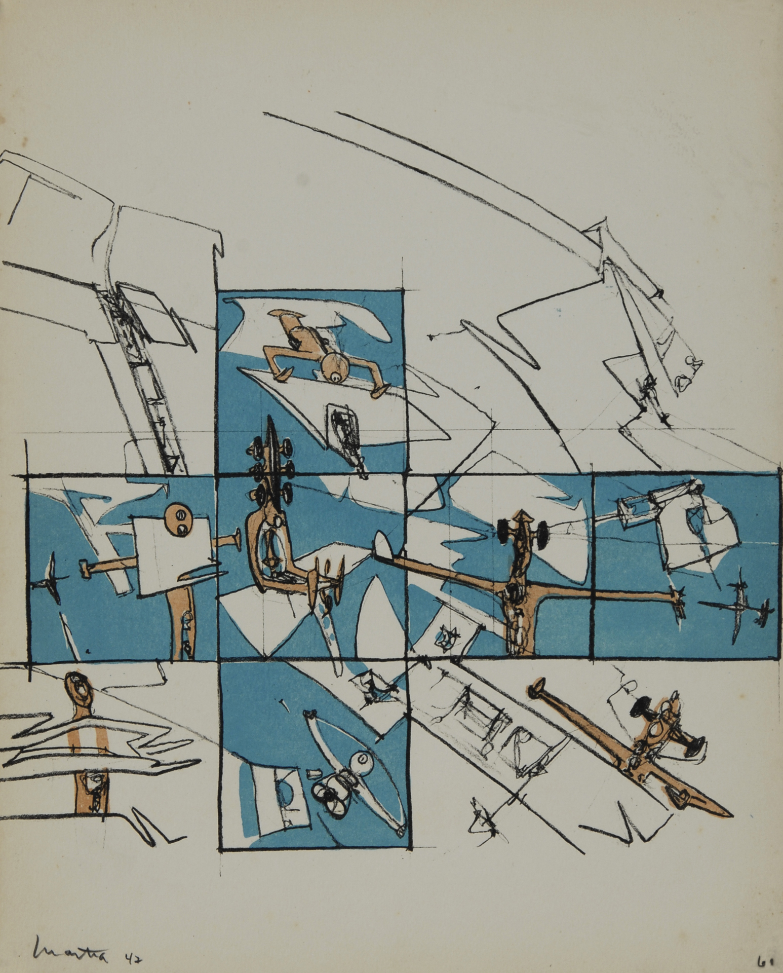 Roberto Matta, I Want To See it to Believe it, from "Brunidor Portfolio No. 1"