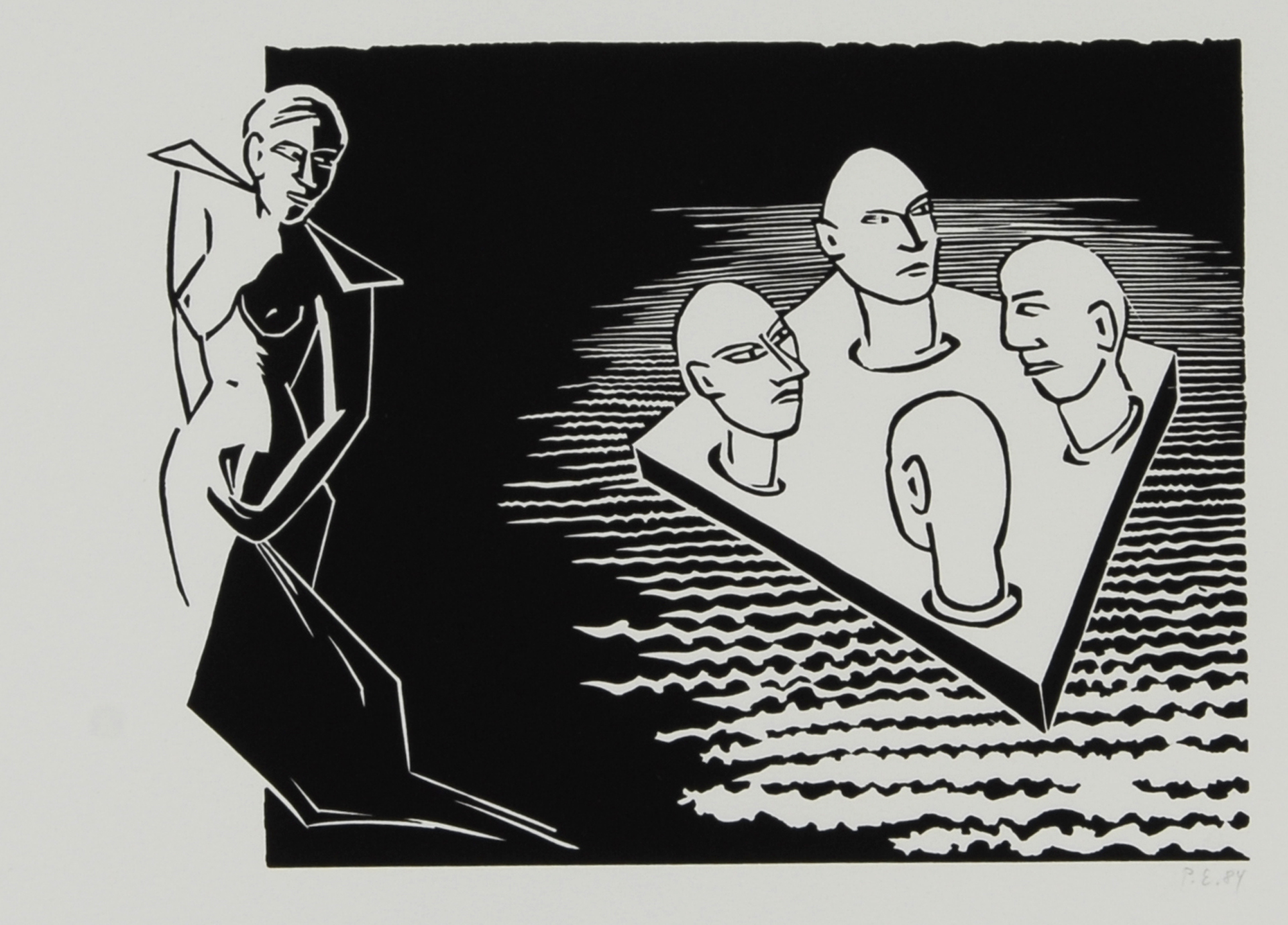 Peter Emch, 2 sheets: Untitled, 1984; Untitled