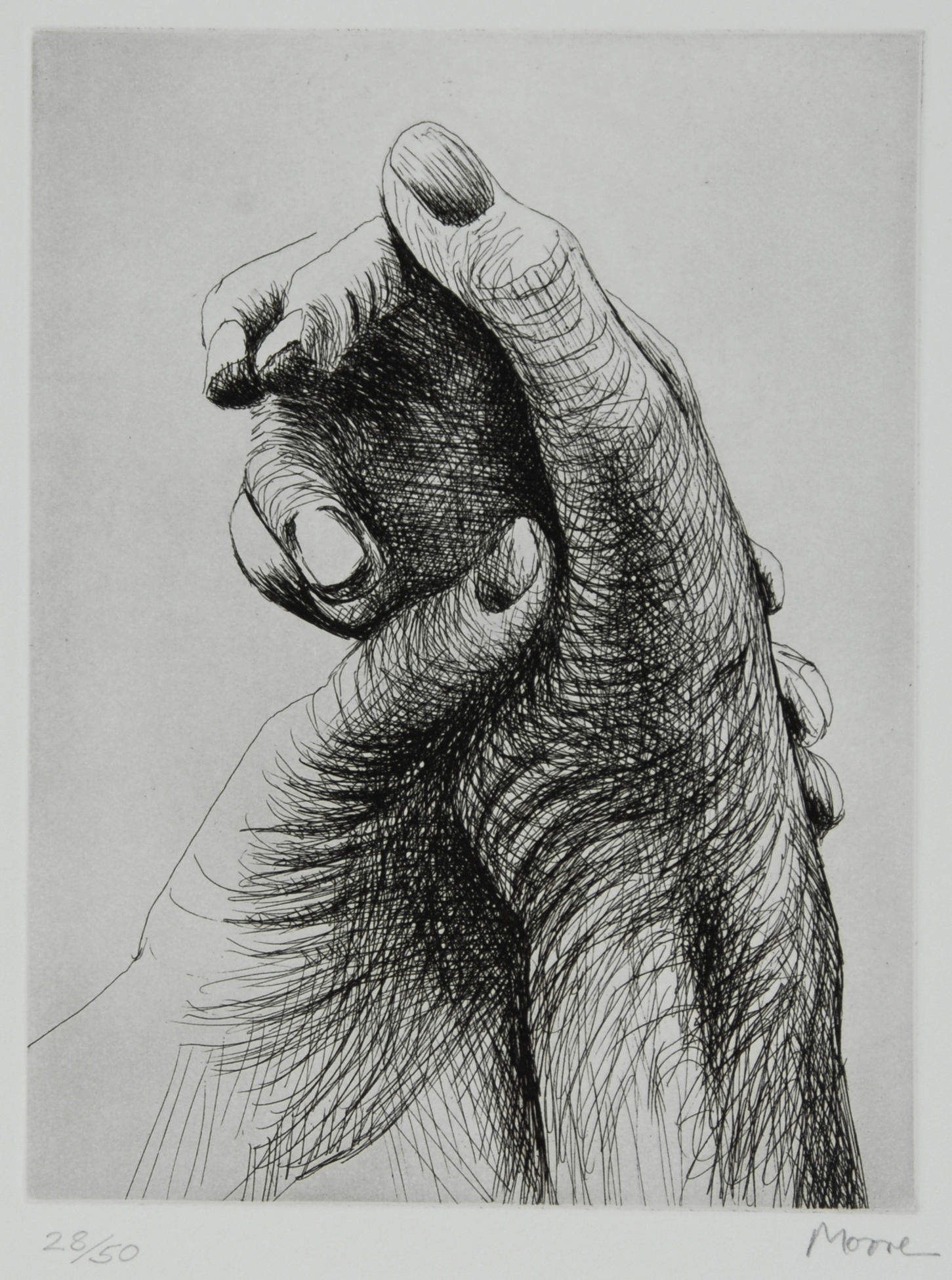 Henry Moore, The Artist's Hand IV, from "The Artist's Hand"